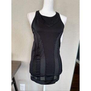Athleta Black Ventilated Double Layer Racerback Tank Top Small